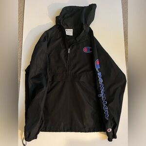 Champion Black Windbreaker size M